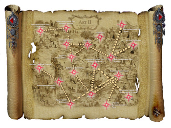Карта второго акта игры Магия Крови